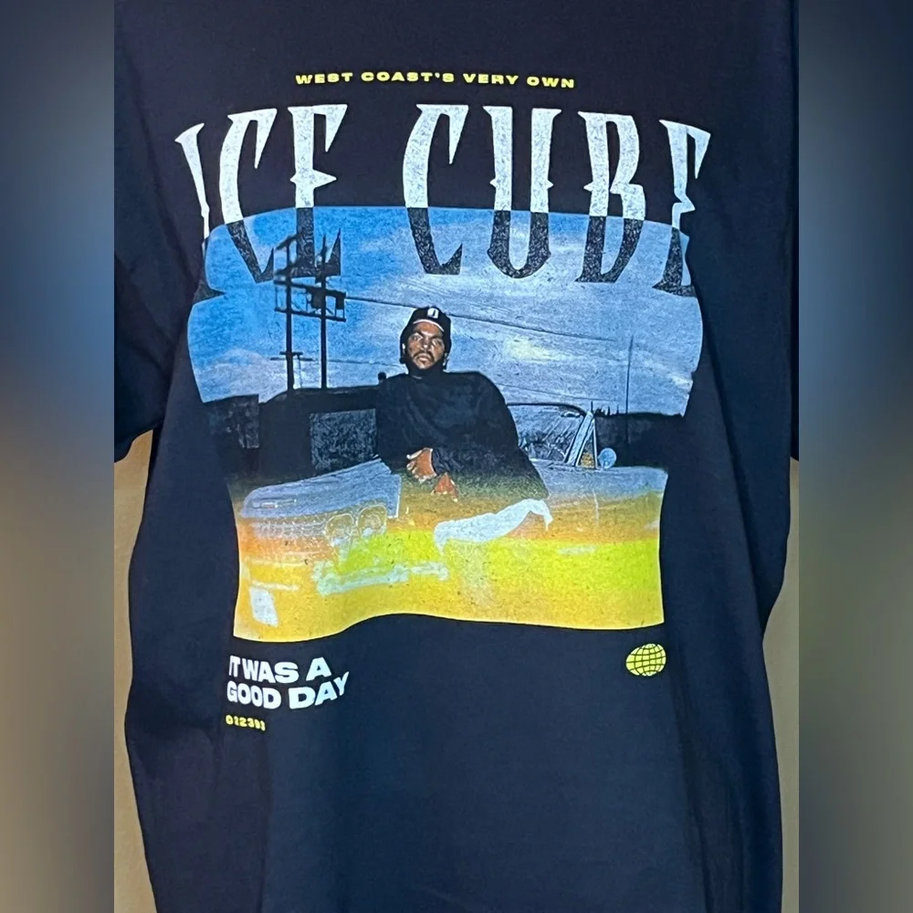 ICE CUBE black short sleeve T-shirt.  Size L. NWOT.  UNISEX - Picture 7 of 9